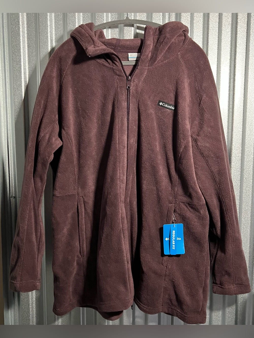 Columbia Hooded Plush Zip Jacket Benton Springs II Long Hoodie Fleece 3x NWT